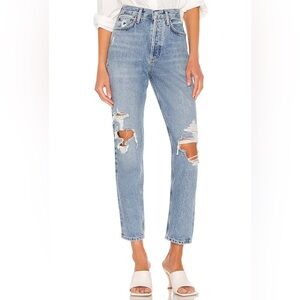 Agolde Light Blue Distressed Jeans